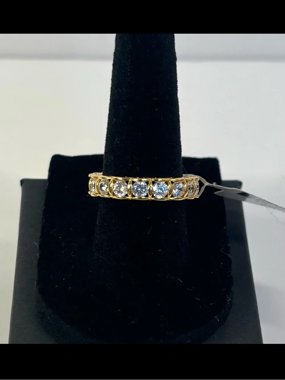 18k gold-over-sterling eternity band ring